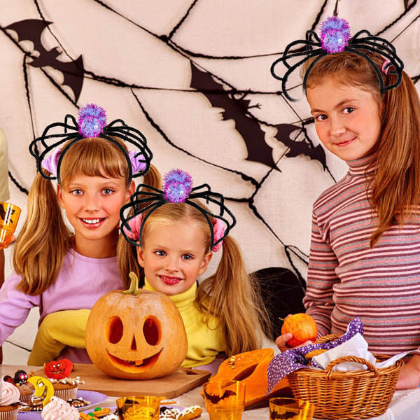 IC 2-pakning Halloween kostyme edderkopp pannebånd skremme edderkopp utkledning lilla