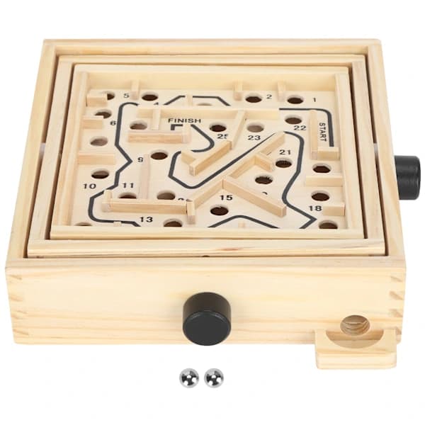 Blue Labyrinth Board Game Educational Puzzle Toy Track Ball Maze