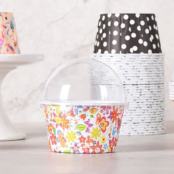 IC Muffin Cupcake Papirkopper Cupcake Liners Box Cup Brickhållare Pa