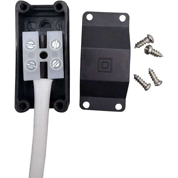 (6-pak) Gu10 lampeholder Keramisk base og sokkel/bro med kabel og isoleringsmuffe -