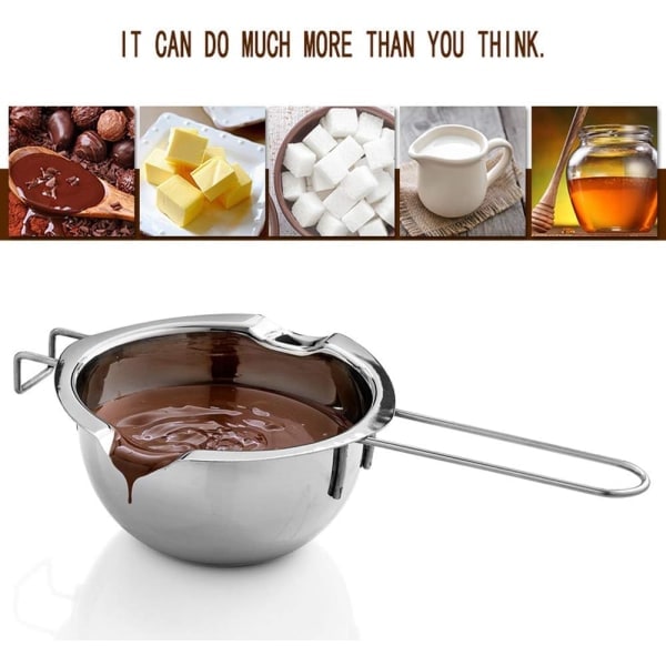 IC Bain Marie skål, 2 stk 400ml Chokoladesmeltegryde Bain Marie