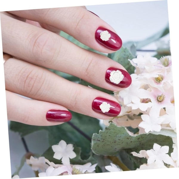 IC 90st Nagelkonst Tillbehör Nageldekor Resinberlocker Nageldekor för Naglar Nail Art Flatbacks Håraccessoarer