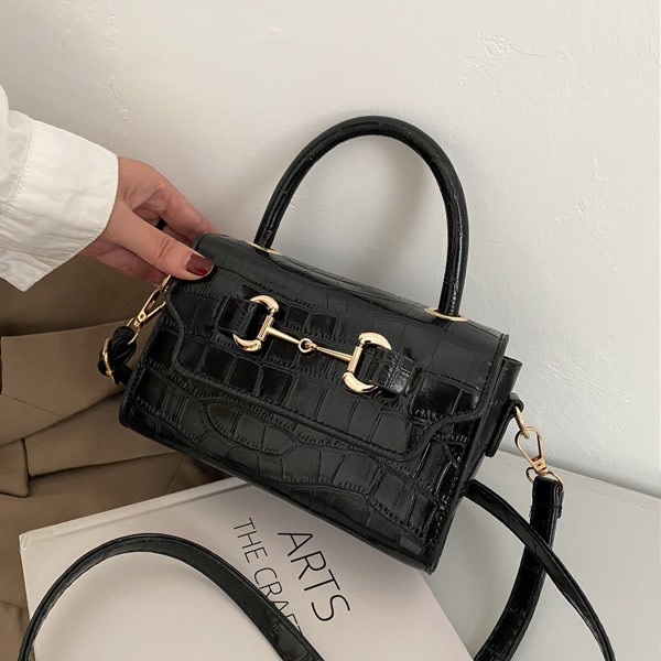 IC Enkel design taske dame håndtaske mode kunstlæder sort