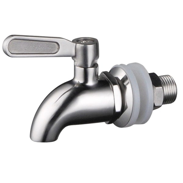 304 Rustfrit Stål Drykkedispenser Vinfat Tap Silver One Size
