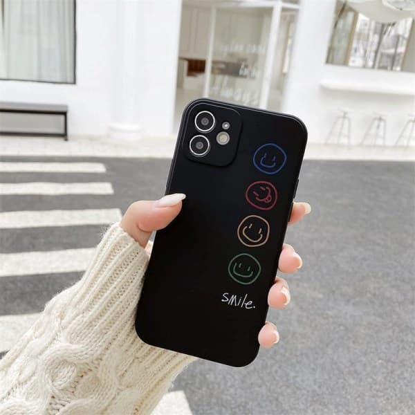 IC Telefonetui Kompatibel med iPhone, Cover Smiley