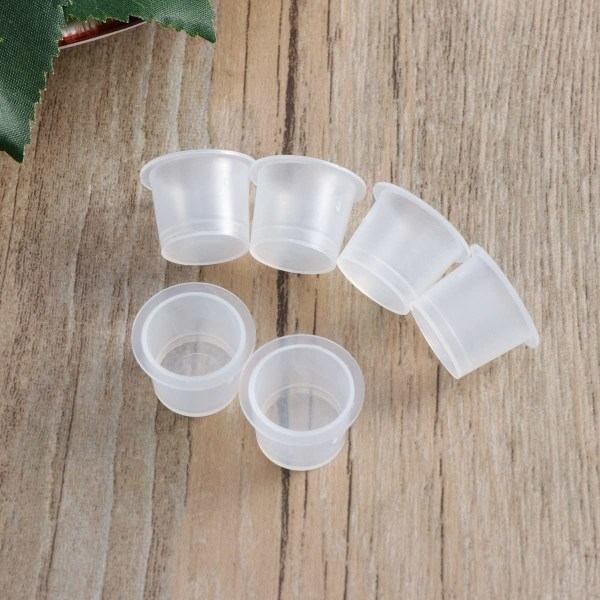 IC 100 st Tatueringsfärg Caps Cups Bläck-Cups Pigmentbehållare