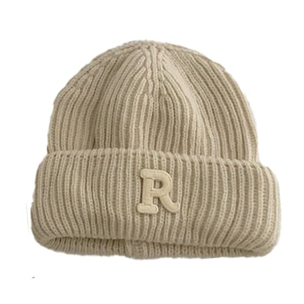 IC Vinterhue Småbørn Strikket Hue Tyk Chunky Hue Blød Beige