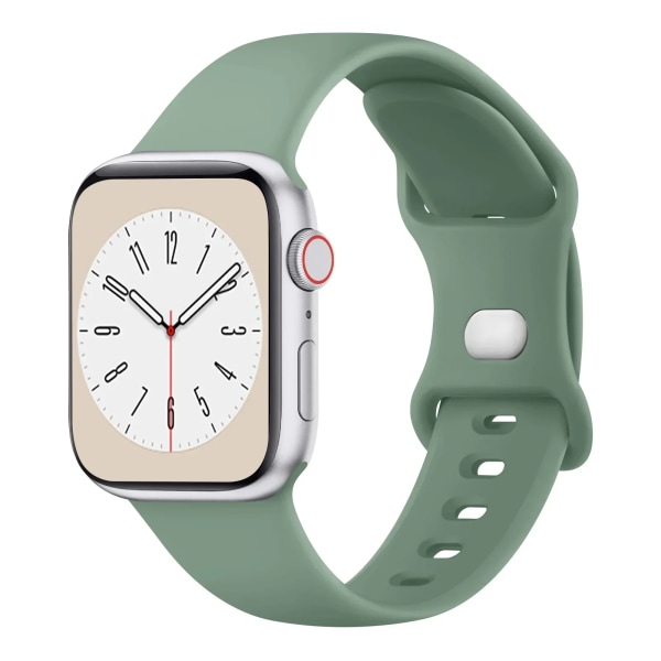 Blødt silikonearmbånd til Apple Watch 8 7 6 5 4 3 SE Rem til IWatch Ultra 49mm 45mm 41mm 40mm 44mm 38mm 42mm ur Olive green