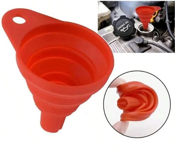 Collapsible - Silicone Funnel - Easy - Fits - All - Kitchen Drawers - Kitchen Funnels - Batter Dispenser - Premium Funnel - Kitchen Accessories