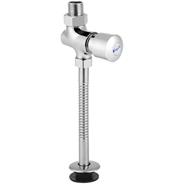 IC Skopspolventil, toalettspolventil Väggmonterad tryckknappstyp med 0,8 Gpf manuell automatisk avstängningsspolventil(1)