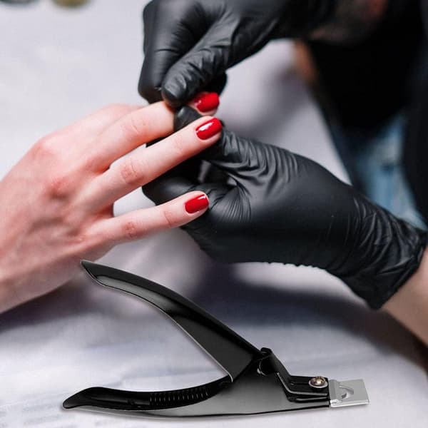 False Nail Clipper - Tip Cutter - Black - French - Manicure - Nail Clipper - Cutting - False Nails - Artificial Nails - Nails