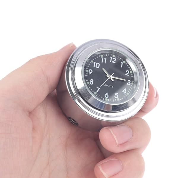 IC Vandtæt lysende 22/25 mm Motorcykel Cykel Quartz Ur Sort