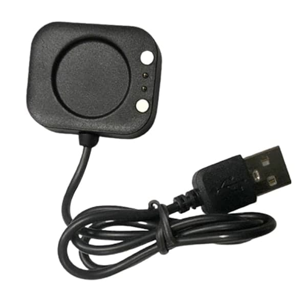 IC Sort USB Opladningskabel Opladningsvugge Til Smart Watch