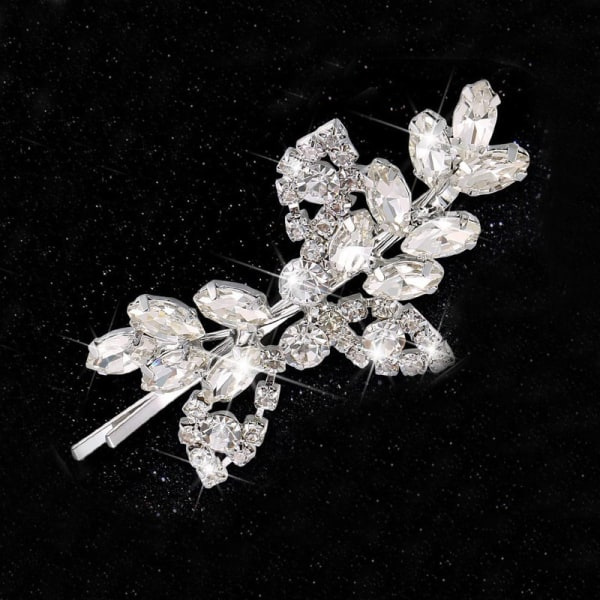 IC Rhinestone hårklip bruden blad brudens bryllup