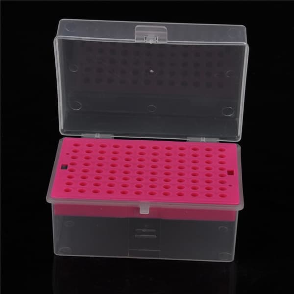 IC 200µl Mikroliter Pipett-spetsar Rackhållare Box Case 96 0 0