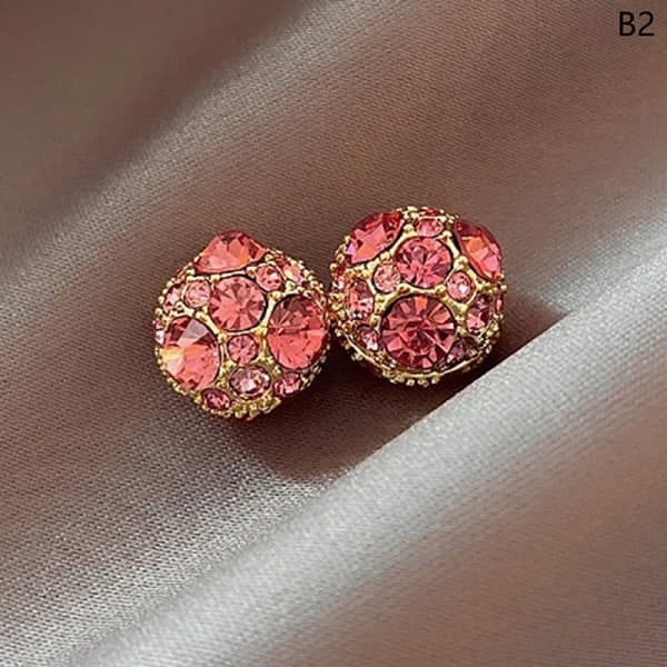 IC 1. / 1 par Elegant Zircon Krystal Ørestik Magnetisk Uden Øre B2