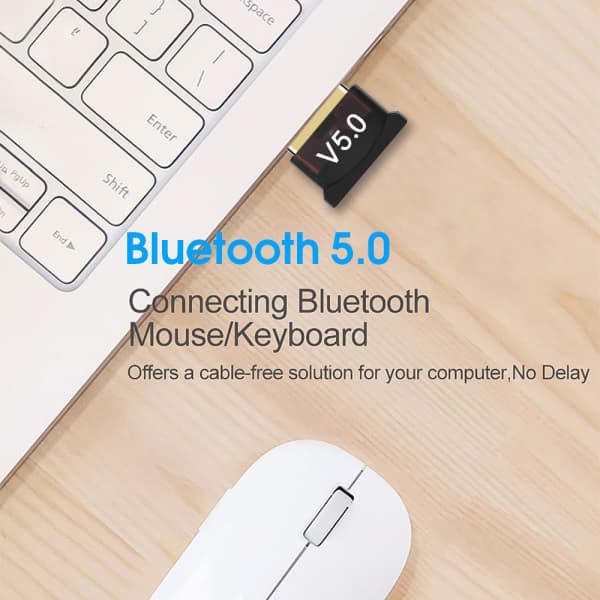IC 2-pakks høykvalitets USB Bluetooth-adapter V5.0