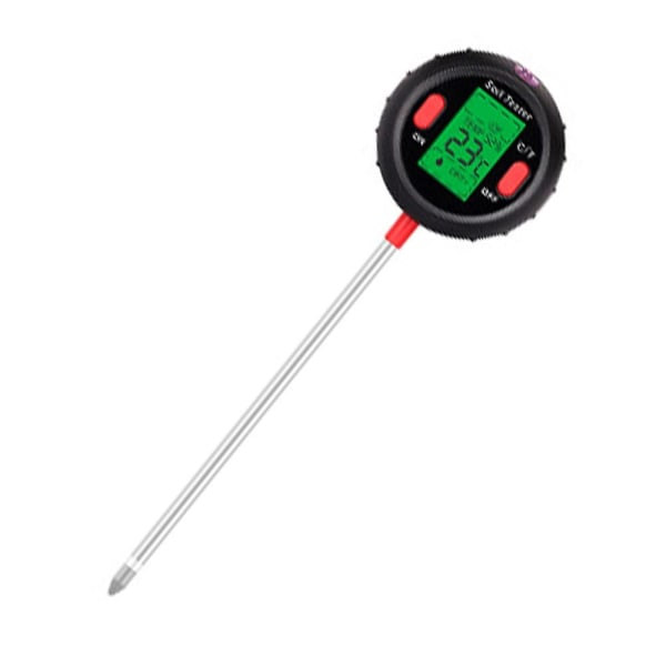 IC 5 i 1 Jord-pH-mätare Jordfuktighetsmätare LCD-skärm pH-testare