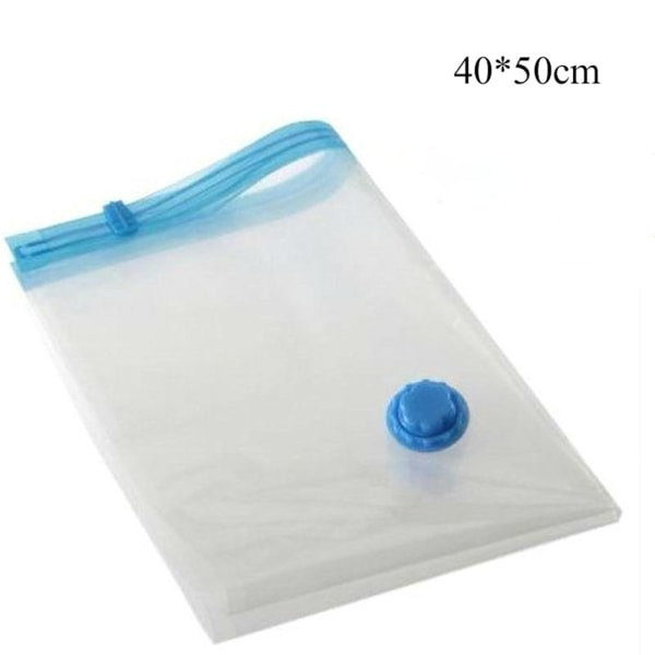 Vakuumposer til Opbevaring af Tøj - Pladsbesparende Vakuumposer - Forseglingsposer til Rejser - 50 cm x 70 cm (Kun én pose)