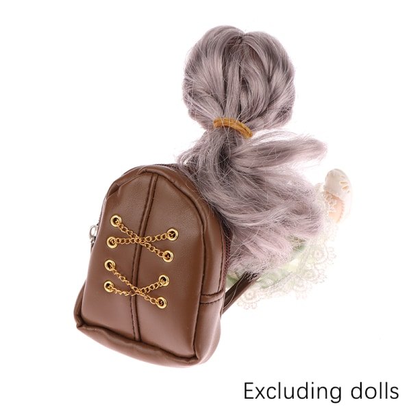 IC 14,5 tums brun ryggsäck för 15-20 cm bomullsfylld Idol Doll D