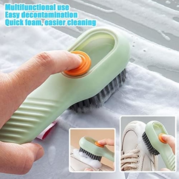 IC Vit automatisk vaskeborste, rengjøringsborste for myk borst, multifunksjonsrengöringsborstar for klær, hjemmebruk