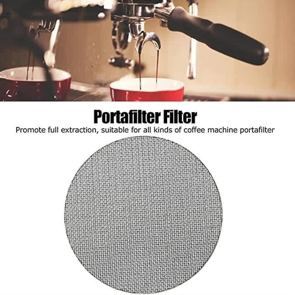 IC 2 kpl 53,5 mm Puckskärm/espresso Portafilter Alaosa
