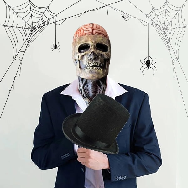IC Fkxczn Den seneste skelettet biokemiske maske for 2021, Halloween-masker Rød