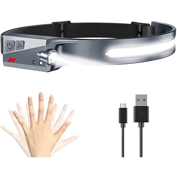 IC Ridljus USB-ladattava LED-taskulamppu voimakkaalla valolla