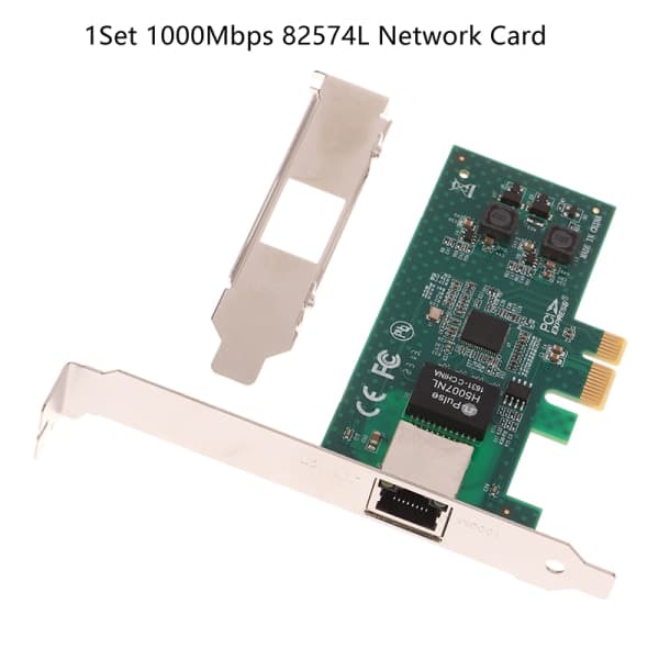 IC 1Sæt 1000Mbps Gigabit Ethernet 82574L PCI-E X1 netværkskort RJ-