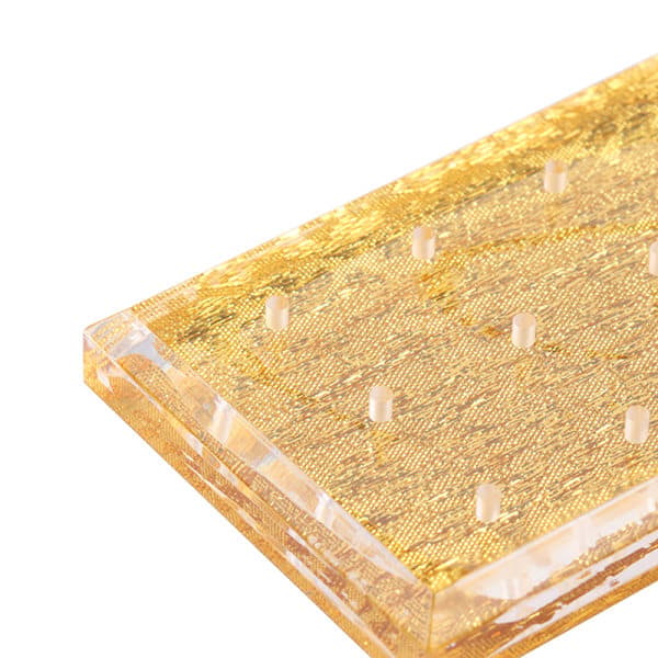 IC 12 Hål Nagelfilhållare Nagelfil Display Stativ Manikyr Guld