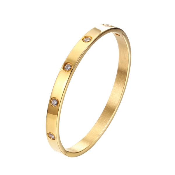 IC Armbånd Armbånd Gull Rose Gull Sølv med Cubic Zirconia steiner