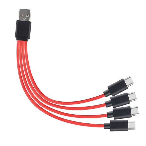 IC-pikalataus 4-in-1 USB Type C puhdas kuparinen datakaapeli lataukseen