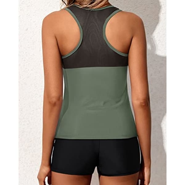 IC NOE Badedrakt for kvinner med shorts Athletic Two Piece
