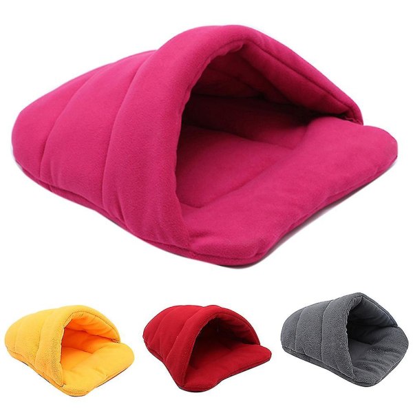Tyk Fleece Varm Hunde Katte Telt Hule Rede Slips Form Kæledyr Sovepose