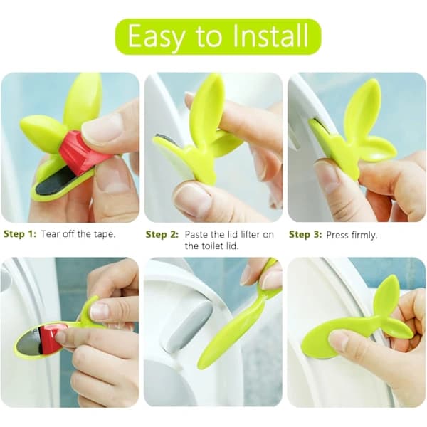 Self-adhesive Toilet Seat Handle - Toilet Seat Lifter, Avoid Touching, Lifter for Home Bathroom