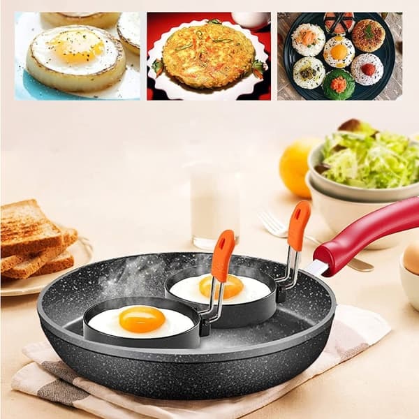 IC CNE Egg Ring, Former i Rustfritt Stål, Stekt Egg