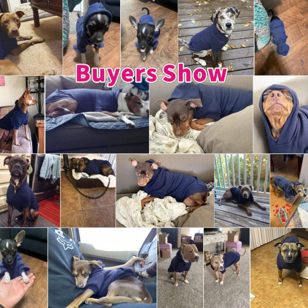 IG Vinter Hund Hoodie Gensere med Lommer Varme Hundeklær