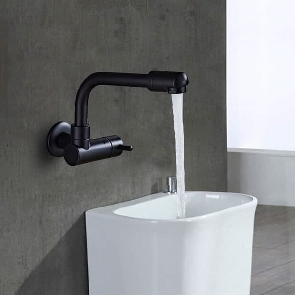 IC Kranar, Enkel Kallkran Mopp Swimming Pool Roterande kranar Tjock Koppar Vattenkran/27Cm