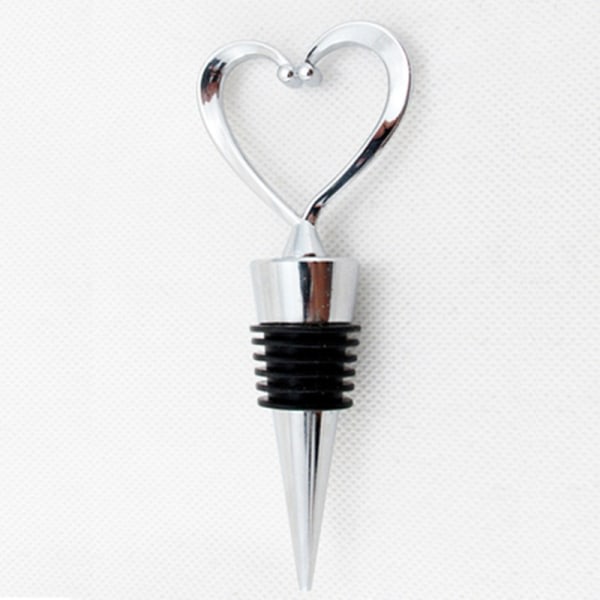 Hjärtformad vinpropp Zinklegering Vakuumpropp druvmetall 2# lila 40