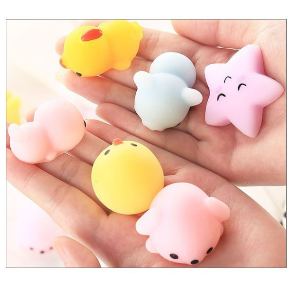 24 st Party för barn Mochi Toy Stressavlastare Förvaringslåda