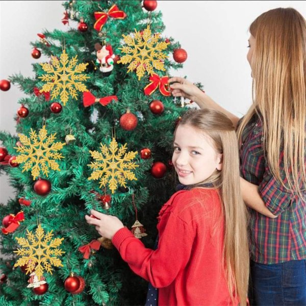 IC O-Kinee Snøflak Julepynt, 24 stykker