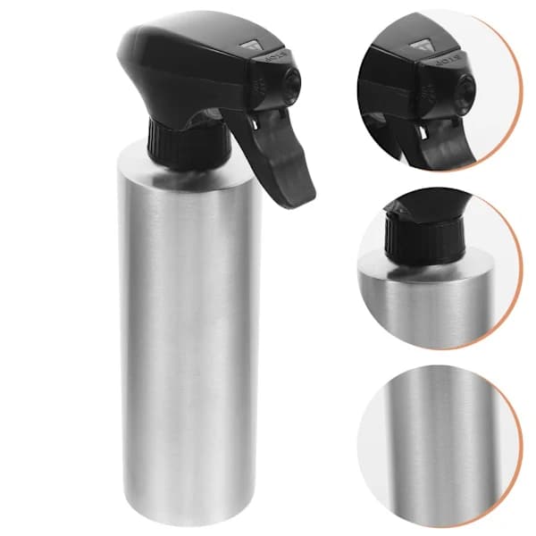 Vannkanne for innendørsplanter, rustfritt stål, sprayflaske, metall, sølv, 250 ml Silver 250ml