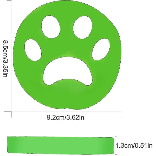 IC 4 st Pet Hair Remover Tvättmaskin Hårrengöringsverktyg Återanvändbart för kläder, sängkläder, hundkatthår-26 CNMR
