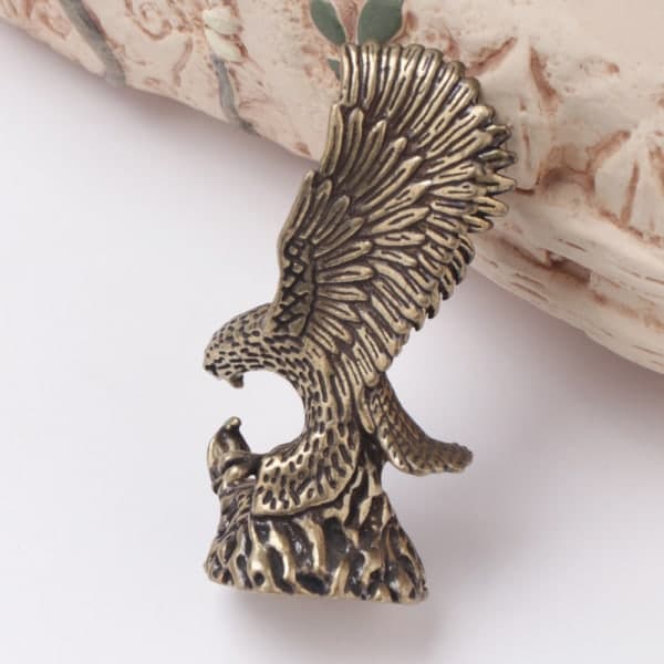 IC Flying Eagle Statue Bronze Miniature Brass Figurines Home Deco