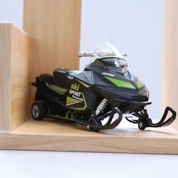 1:32 Støpt Snøscooter Motorsykkel Pullback Modell med Lys og Lyd