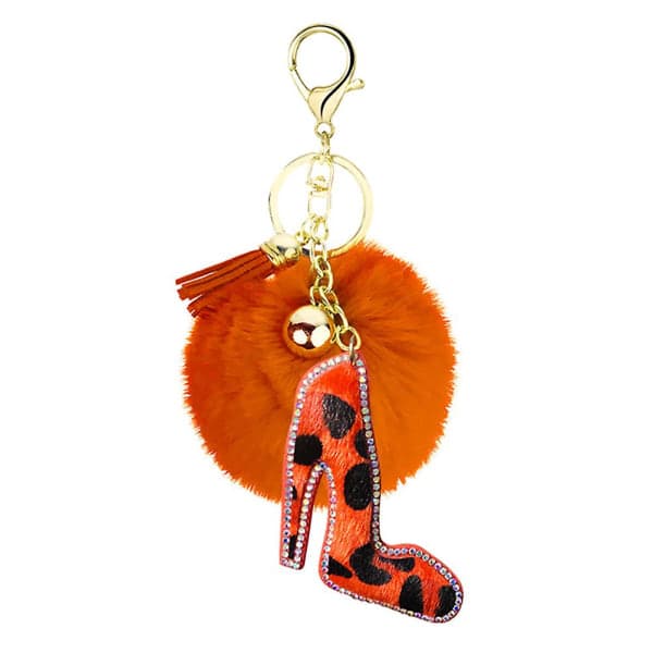 1 stk. Fluffy Bag Charms Nøglering Hængende Bilnøgle Tilbehør IC