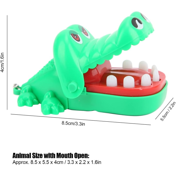 IC Krokodil Tänder Leksak, Krokodil Biter Finger Tandläkare Spel Action Färdighetsspel Leksak Alligator Tänder (Biter Finger Tänder Leksak)