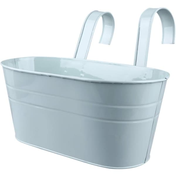 Hängande blomkrukor med krokar för balkong - Set med 3