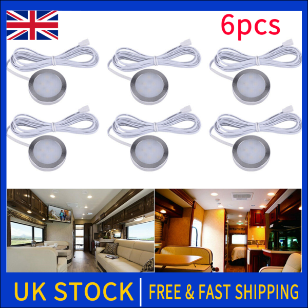 IC 6x indvendige LED-spots til autocamper, campingvogn, autocamper, autocamper