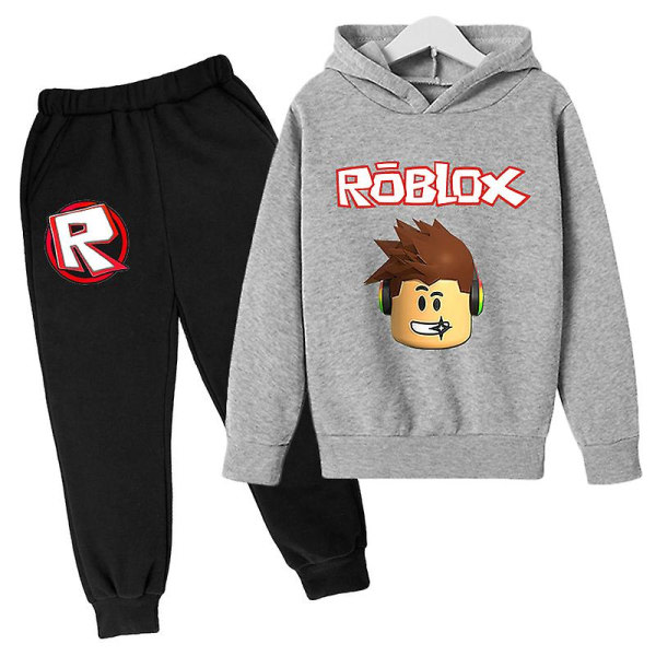 IC Nya rent Roblox-teemaset Pojat Vaatteet Huppari Pojat Paita + Housut Asut Teinit Lapset Kevätvaatteet Lapset Vaatteet Set F Style CNMR 6T